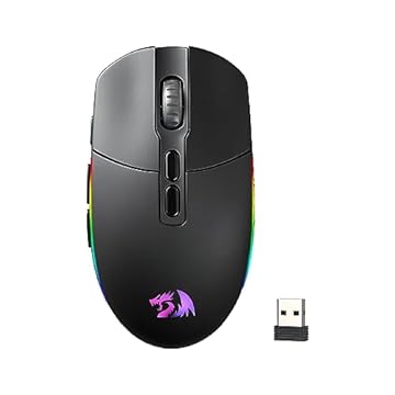 Mouse sem fio Redragon Invader Pro Preto