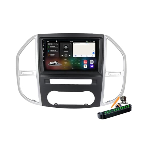 Autoradio 2 Din Android 14.0 Vito 3 W447 GPS Carplay Multimédia 4G 5G WiFi