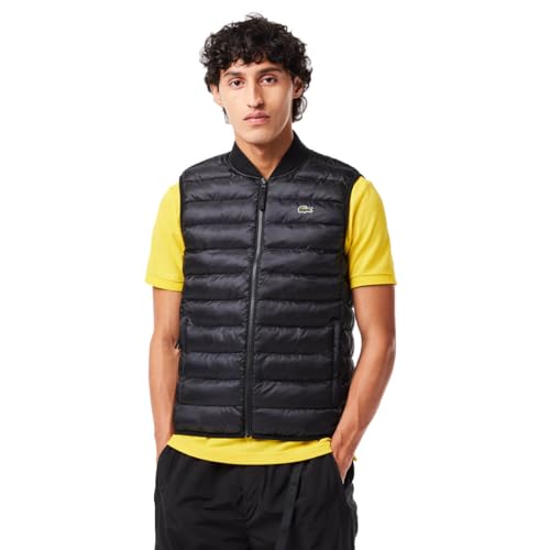 Lacoste Herren Bh0537 Ärmellose Daunenjacke, Schwarz, 48