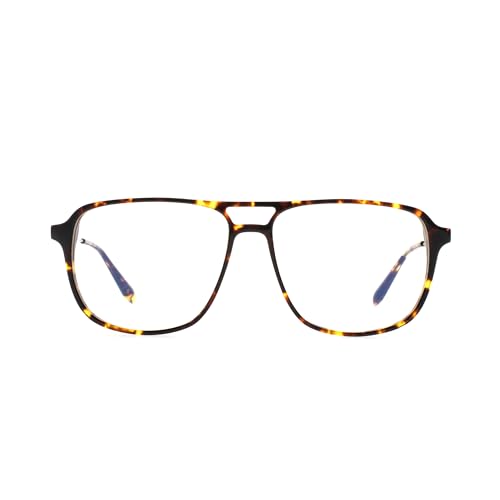 Image of FAA'N Blue Light Glasses Men Acetate Computer Gaming Non Prescription Glasses Lightweight Square Bluelight Blocker Frame