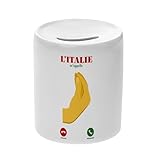 FORMAT STANDARD : Avec une hauteur de 9,3 cm et un diamètre de 8,4 cm (format proche d'un mug classique), elle offre une belle contenance pour accumuler pièces de monnaie et billets sans prendre trop de place.