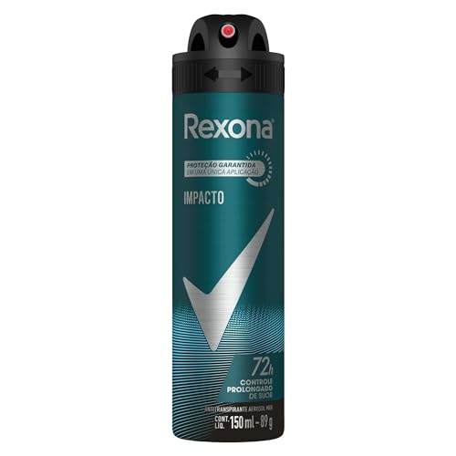 Rexona Desodorante Antitranspirante Aerosol Masculino Impacto 72 Horas 150Ml Rexona Desodorante Antitranspirante Aerosol Masculino Impacto 72 Horas 150Ml