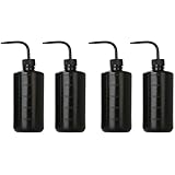 SENRISE Lot de 4 flacons compressibles de 500 ml avec goulot étroit en plastique avec ét...