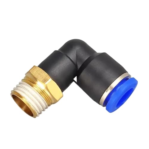 Racor rápido neumático M10 codo 6mm con rosca macho métrica 2