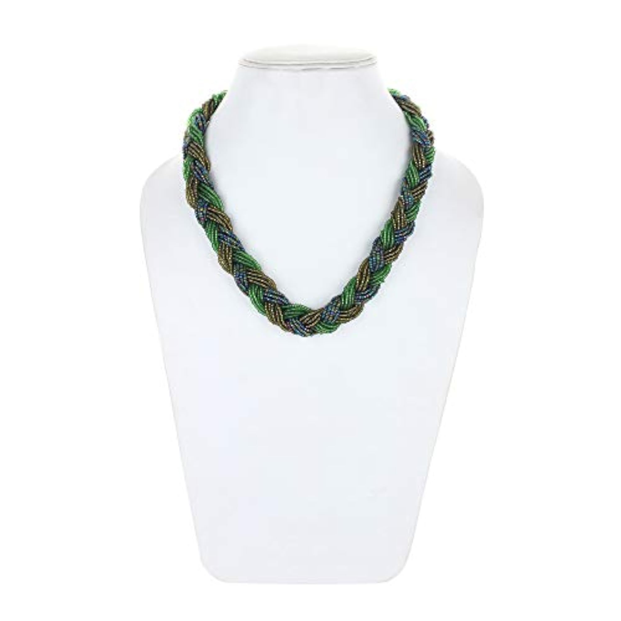 Latest Western Indian Mala Glass Necklace, Trendy Design