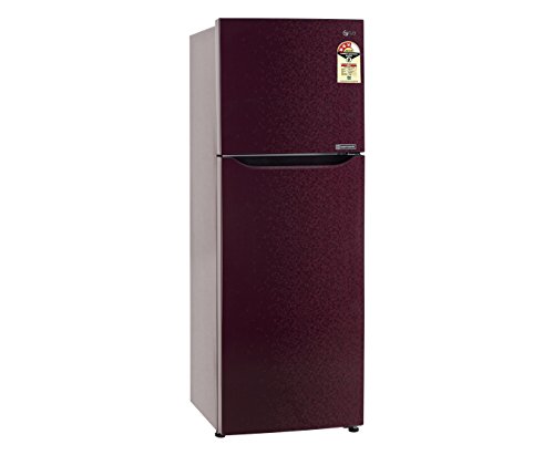 Image of LG 255 L 3 Star Frost Free Double Door Refrigerator(GL-B282SWCM, Red, Inverter Compressor)