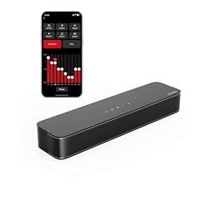 ULTIMEA 2.1ch Sound Bar for TV, Built-in Subwoofer, APP Control, Peak Power 120W, All-in-one PC Soundbar for Game, Bluetooth 5.3 TV Sound Bar Speakers, OPT/AUX/Wall Mount, Solo B30 Pro