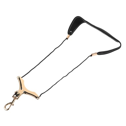 SUPVOX Sax Music Accessories Clarinet Harness with Soft Neck Sling Leather Saxophone Strap for Comfortable Play