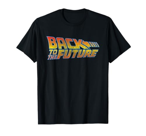 Back to The Future Distressed Logo T-Shirt