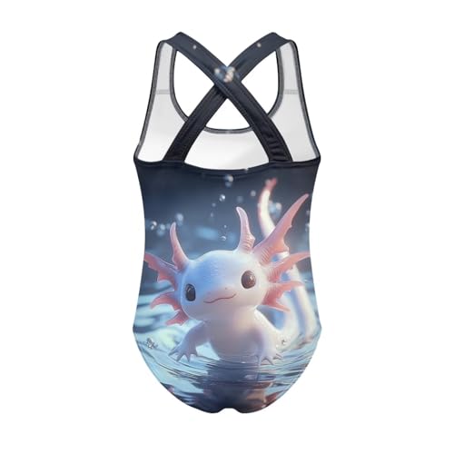 Yzaoxia One Piece Swimsuit Bathing Suit for Girls Kids' Swimwear Beach Swim Wear Summer Stretchy Athletic Bikini 5-14Y2