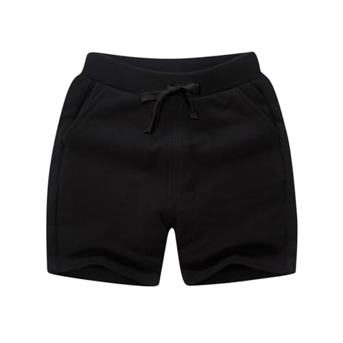 Boy Girls Lounge Shorts Cotton Athletic Gym Short Pants Comfy Trousers with Deep Pockets Summer Outfits