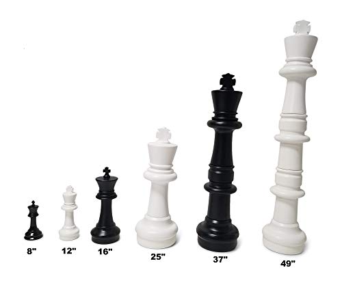 Juego de ajedrez gigante con piezas de 12 pulgadas miniatura 3