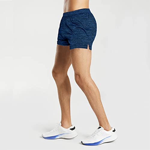 Men's Running Shorts 3 Inch with Pockets Athletics Casual Shorts Quick Dry Bobybuilding4