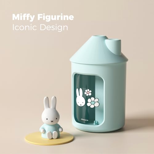 Mipow X Miffy Double Spray Humidifier 2.0 Smart App-Control RGB LED, Mini Cute Humidifier with Night Light, 500ml for Bedroom, Nursery/Office - Blue