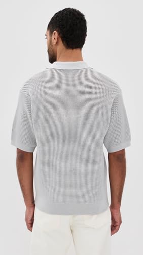 FRAME Men's Open Weave Polo Sweater3