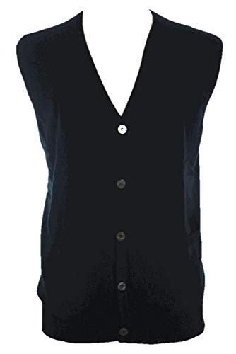 Shephe Men's Cashmere Cardigan Button Vest Black Xxx-Large #TOP27
