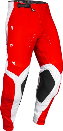 Fly Racing Calça masculina Evolution DST LE Podium, Vermelho/branco/irídio, 42