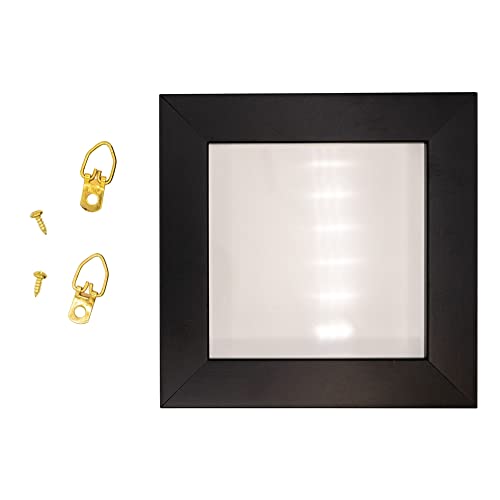 Image of 1 Hole Brass-Plated Heavy Duty D Ring Picture Hanger - Pack of 100 with Screws for Picture Frames & Mirrors