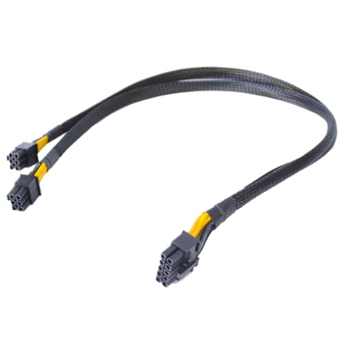 HSSDTECH 10�s�� to 6+6�s�� SATA�d���P�[�u�� HP �p DL380 G9 and NVIDIA Quadro K6000 SATA Power Supply Cable