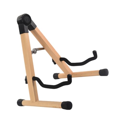 VICASKY Wooden Guitar Stand Display Holder for Electric and Acoustic Guitars Design for Natural Wood Finish Stable Support for All Instruments