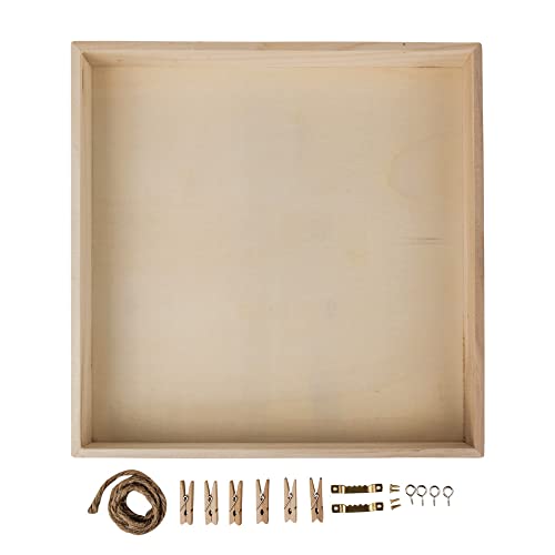 Rayher 62818000 Holz-Rahmen m. Rückwand, FSC Mix Credit, 32x32x5cm,...