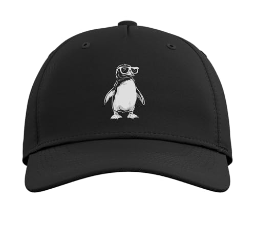 Gorra ajustable divertida con gráfico de pingüino miniatura 2