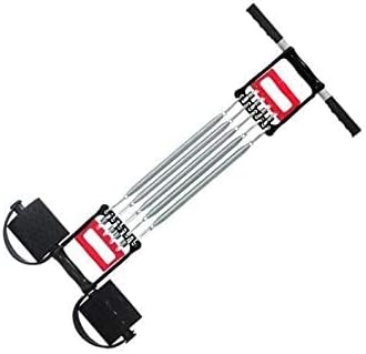 ASGH 3in1 Multi Usage 5 Detachable Chest Pull Spring for Men Inbuilt Hand Gripper Exerciser Chest Expander Tummy Trimmer with 5 Springs