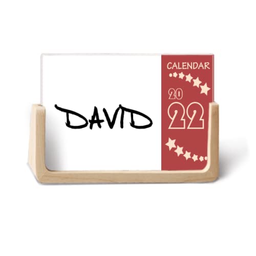Calendrier de bureau 2022 David pour ne plus oublier vos rendez-vous importants