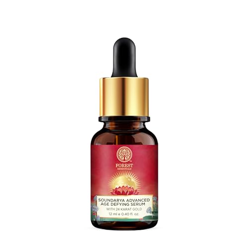 Forest Essentials Soundarya Anti Ageing Serum with 24K Gold | Ayurvedic Face Serum for Clarity, Pigmentation, Firming & Toning the Skin | With Pure Gold & Herbal Extracts