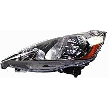 Headlight Assembly Compatible With Honda Fit 2009-2011 Sport Hatchback Left/Driver Side CAPA Certified Halogen Headlamp with Bulbs 33150-TK6-A11/ HO2502137