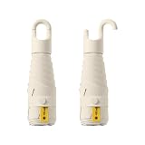 Innovador mango giratorio: esta sombrilla cuenta con un mecanismo de mango giratorio patentado con un sistema de resorte integrado. Con un simple giro con una mano, se abre y se cierra de forma rápida y suave, acompañado de un clic mecánico nítido. Se fija firmemente a las correas de las mochilas, a los mangos de los cochecitos o a las bolsas de gimnasio, o se cuelga perfectamente en ganchos para guardarlo cómodamente y acceder a él al instante.