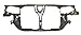 OE Replacement Honda Accord Radiator Support (Partslink Number HO1225115)