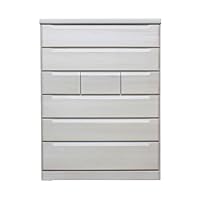 Amazon｜日本製 シック 幅95cm 高さ130cm 6段ハイチェスト 完成品