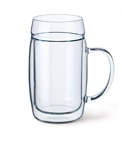 Simax Exclusive Double-Walled Glass Beer Glass with Handle 50 cl