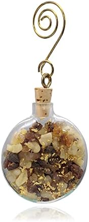 Nativity Gift of the Magi Three Wise Men Handcrafted Flat Round Glass Christmas Ornament
