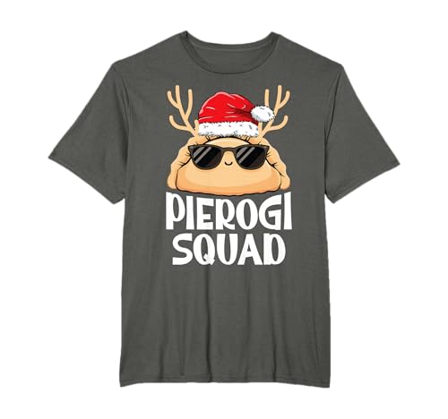 Pierogi Lover Christmas Gifts Co. - Unisex Adults Pierogi Squad Polish Dumplings Lover Christmas T-Shirt