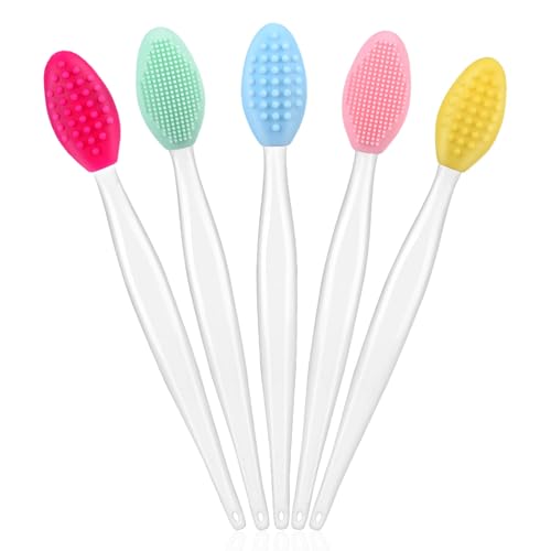 5Pcs Lip Scrubber Exfoliator,Pore Scrub Brush for Face,Nose Scrub...