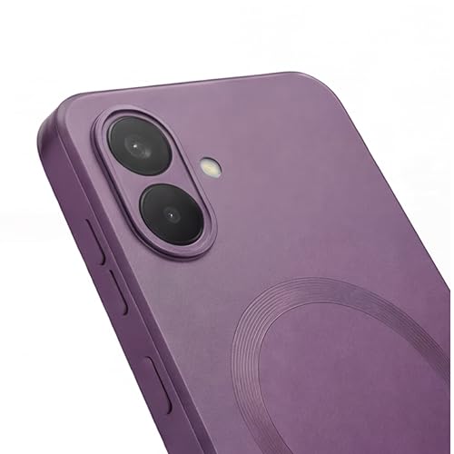 Image of amazon basics Premium Mag-Safe Case for Samsung Galaxy M07 5G | Shockproof & Anti-Scratch Cover | Soft Silicone with Wireless Charging | Camera Lens Guard - Purple