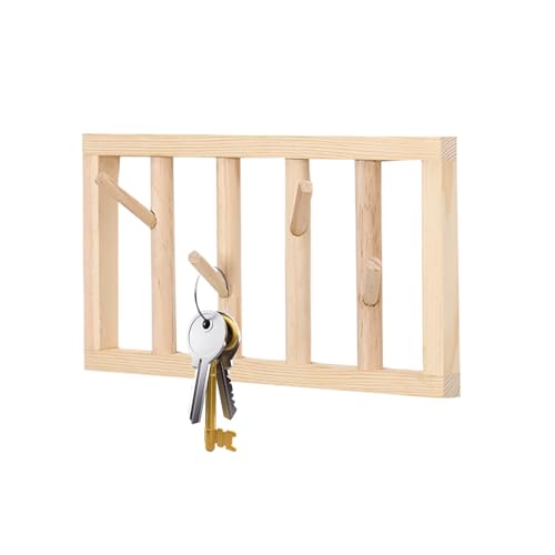 Flkiglm Perchero de Pared,Colgador Rústico Ahorrador de Espacio,Ganchos de Pared para Colgar Almacenamiento - Para Toallas Bolsos Sombreros Llaves Entrada Sala Dormitorio Cocina