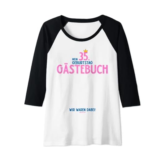 Mujer Libro de visitas de 35 cumpleaños para mujeres [2020] Camiseta Manga Raglan