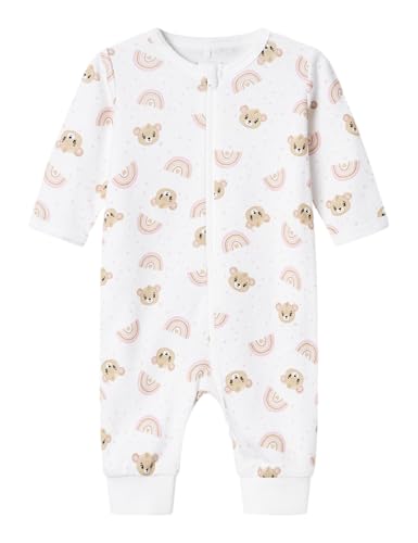 NAME IT Baby - Mädchen Nbfnightsuit Zip Orchid Pink Teddy Noos, Bright...