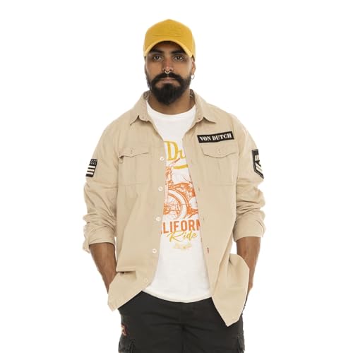 Chemise homme manches longues regular fit 100% coton à poches