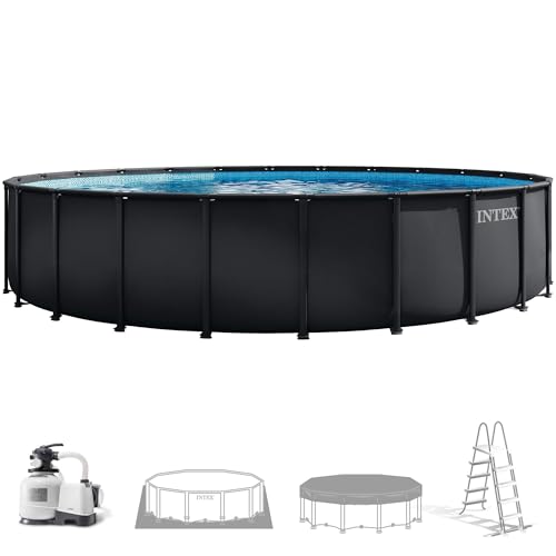 Intex 26340ND 7,32 m x 1,32 m Ultra XTR Frame Pool Set (Includes Filter Pump, Safety Ladder, Ground Cloth, Pool Cover)