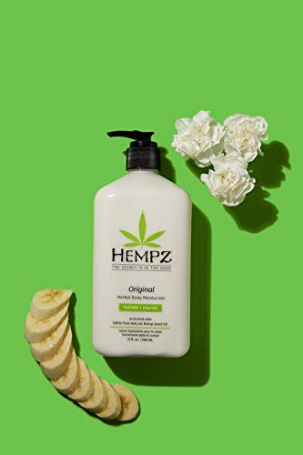 Hempz Original, Natural Hemp Seed Oil Body Moisturizer with Shea Butter and Ginseng, Original Scent, Floral Banana, 17 Fl.Oz ( Packaging may vary ) - Image 7