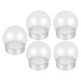 UPKOCH Kit de Manualidades con Tapón de Rosca para de de Plástico Transparente Diseño Versátil Pack de 5 Unidades para Navideña