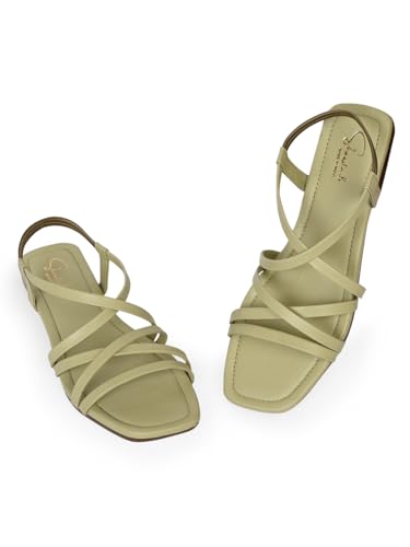 Image of Women Flats Sandals | Stylish Embroidered Slip-On Flats for Women | Comfortable Lightweight Sandals | Ethnic & Casual Footwear for Ladies SL1043