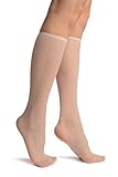 Einheitsgroesse (37-42) LissKiss White With Small Polka Dots Socks Knee High - Wei? Socken, Einheitsgroesse (37-42)