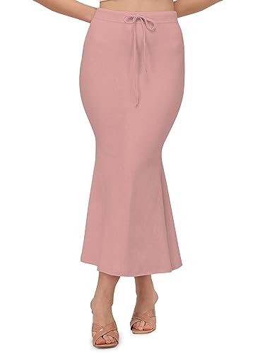 Image of Saree Shapewear Petticoat for Women | Fish Cut Mermaid Slim Fit Saree Shaper with Tummy Control & Side Slit | Stretchable Cotton Lycra Petticoat for Saree, Lehenga, Gown, Bridal Wear