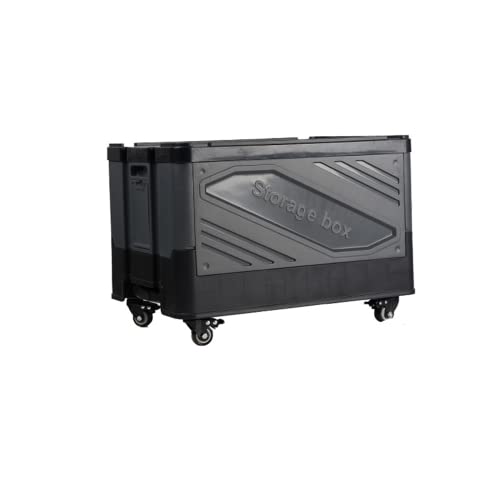 Chariot À Rouler Pliable, Chariot De Portefeuille Portable avec Roues, Tapis À Main Robuste avec Poignée Télescopique, Adapté Au Shopping, Camping en Plein Air, Bureau, Cuisine,Noir