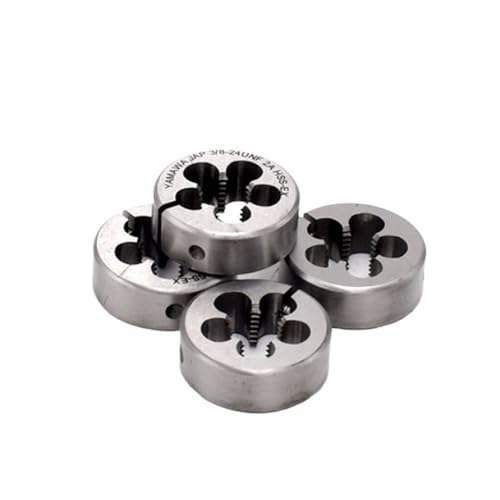 Matrice de filetage rapide en acier, Jeu de matrices filetage rondes HSSE, fin métrique, plusieurs tailles, 2 pièces(M16x1.5)